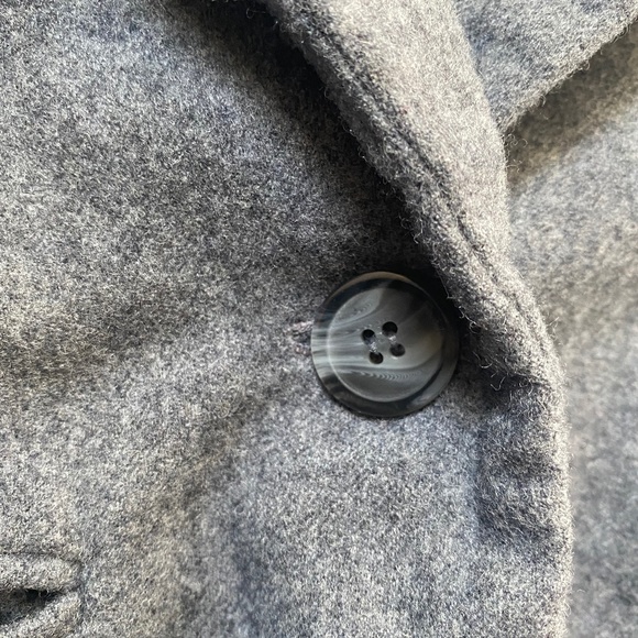 Pendleton Vintage Grey Pure Virgin Wool Blazer Size 6 - Picture 4 of 8